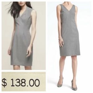 Banana Republic Brushed Twill Sheath Dress